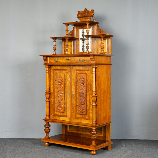 Antik Vertiko Gründerzeit Schrank Kommode Buffet Regal MÖBLINGER 2411_1907