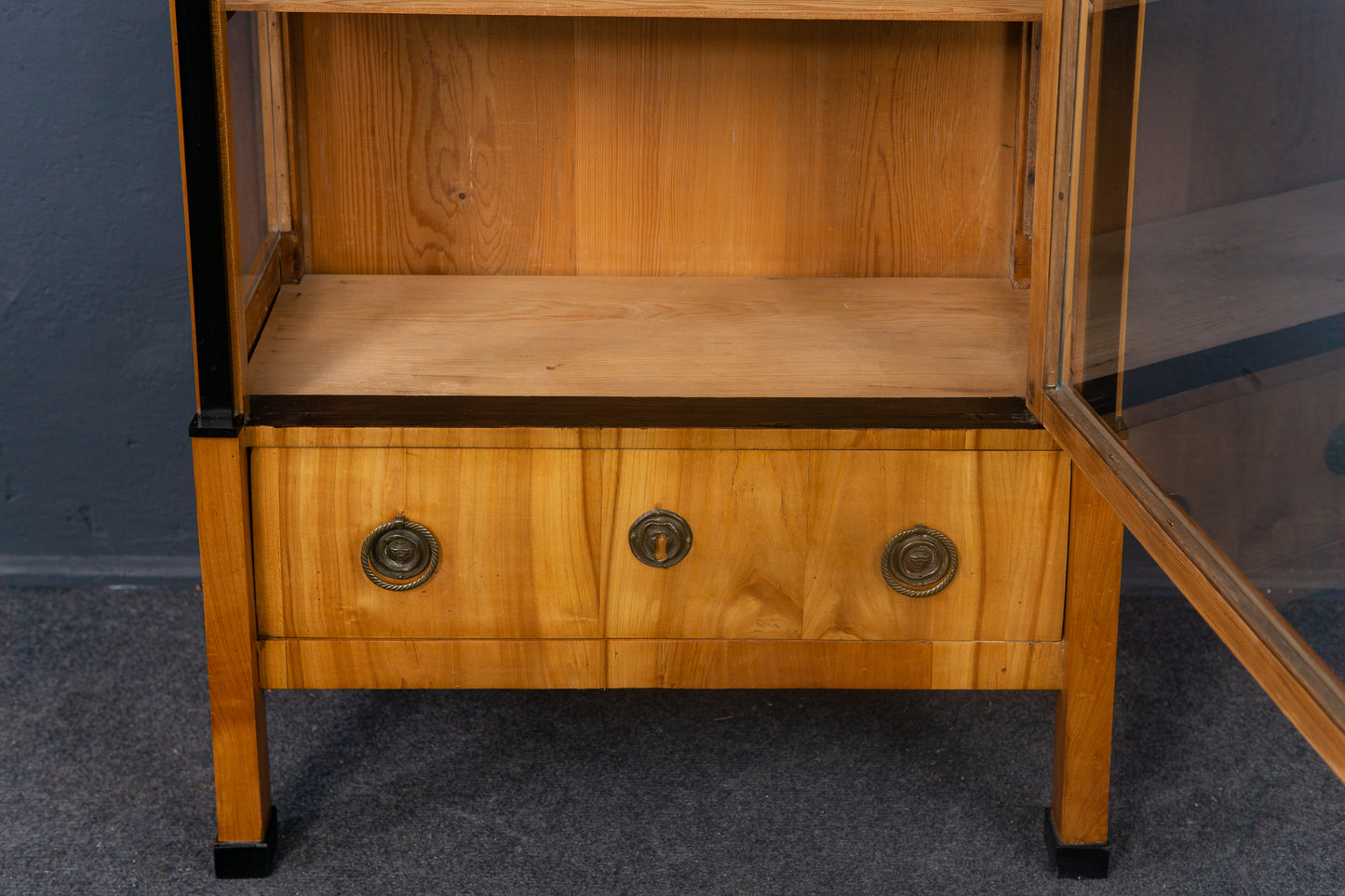 Vitrine Schrank Regal Kommode Biedermeier Alt Antik 2301_3001