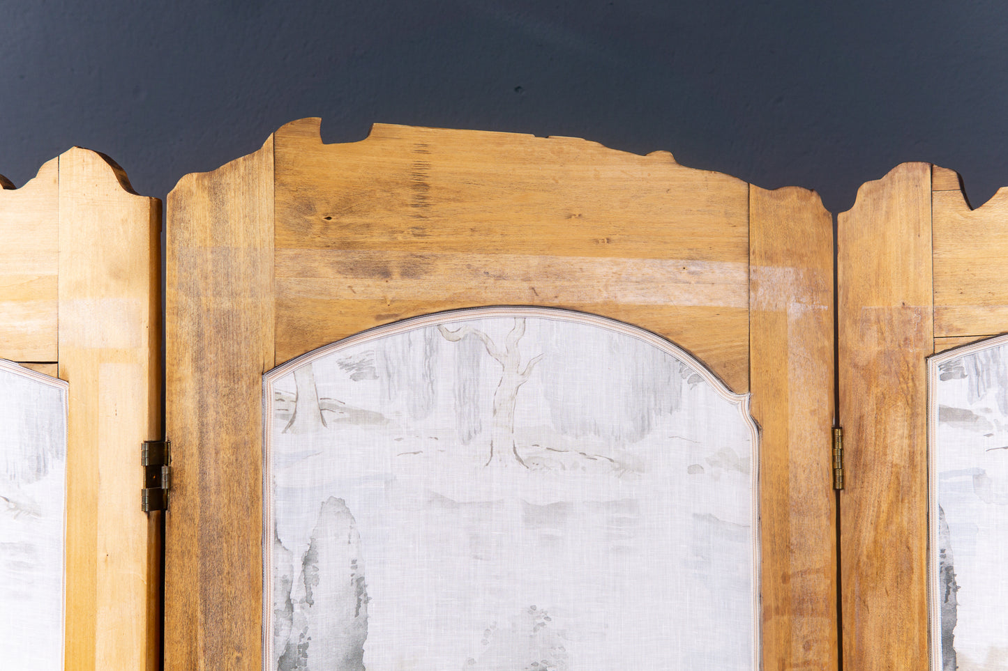 Paravant Sichtschutz Raumteiler Wand Asien Vintage Alt 2302_0101