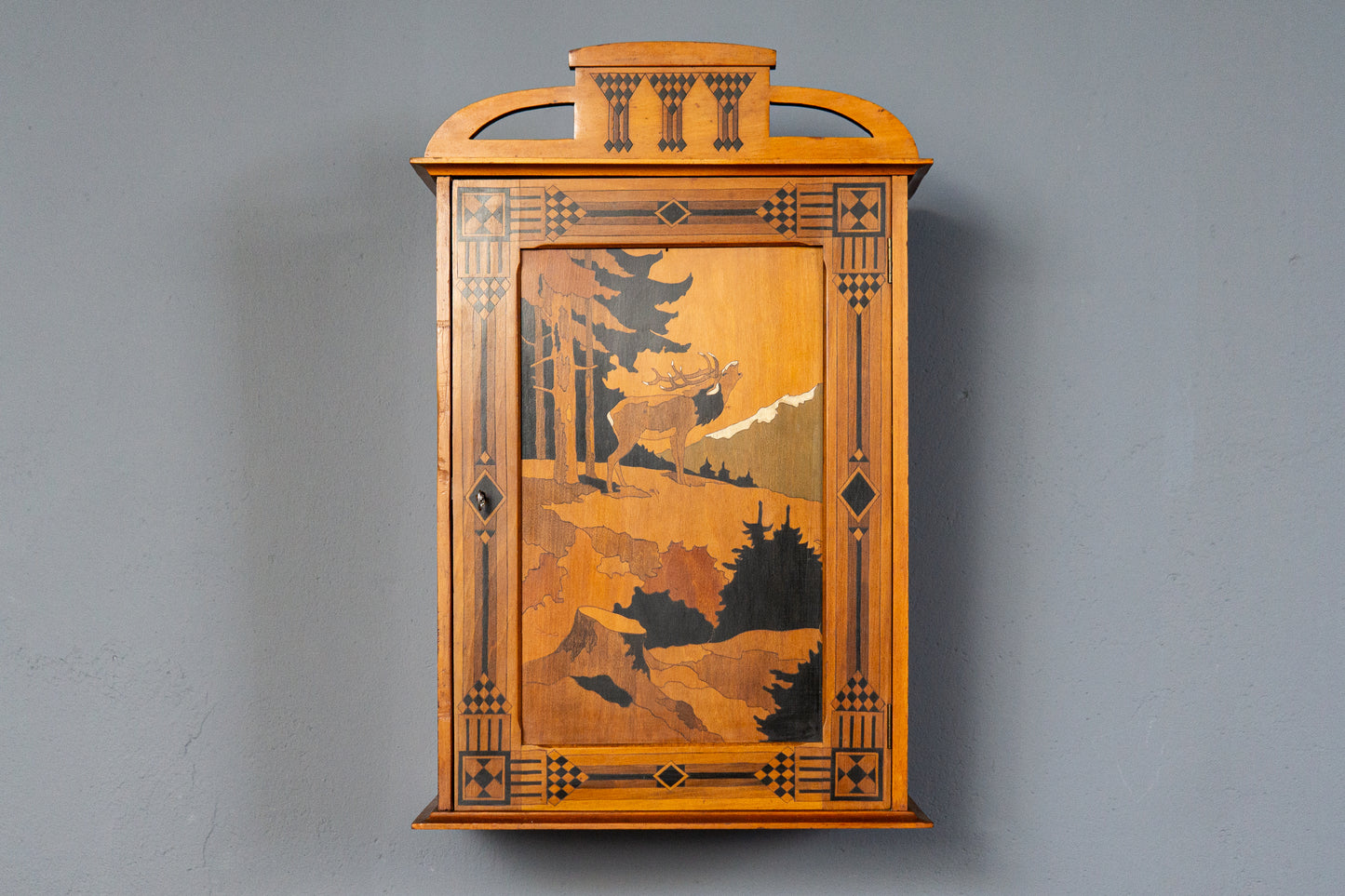 Jugendstil Wandschrank Regal Kommode Vintage Alt Antik MÖBLINGER 2411_2001