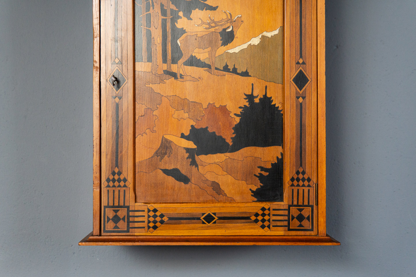 Jugendstil Wandschrank Regal Kommode Vintage Alt Antik MÖBLINGER 2411_2001
