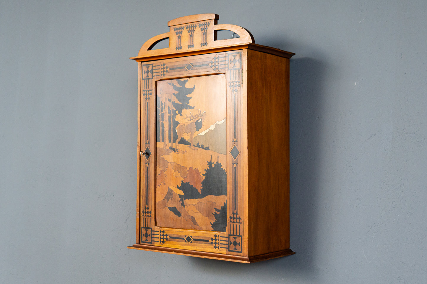 Jugendstil Wandschrank Regal Kommode Vintage Alt Antik MÖBLINGER 2411_2001