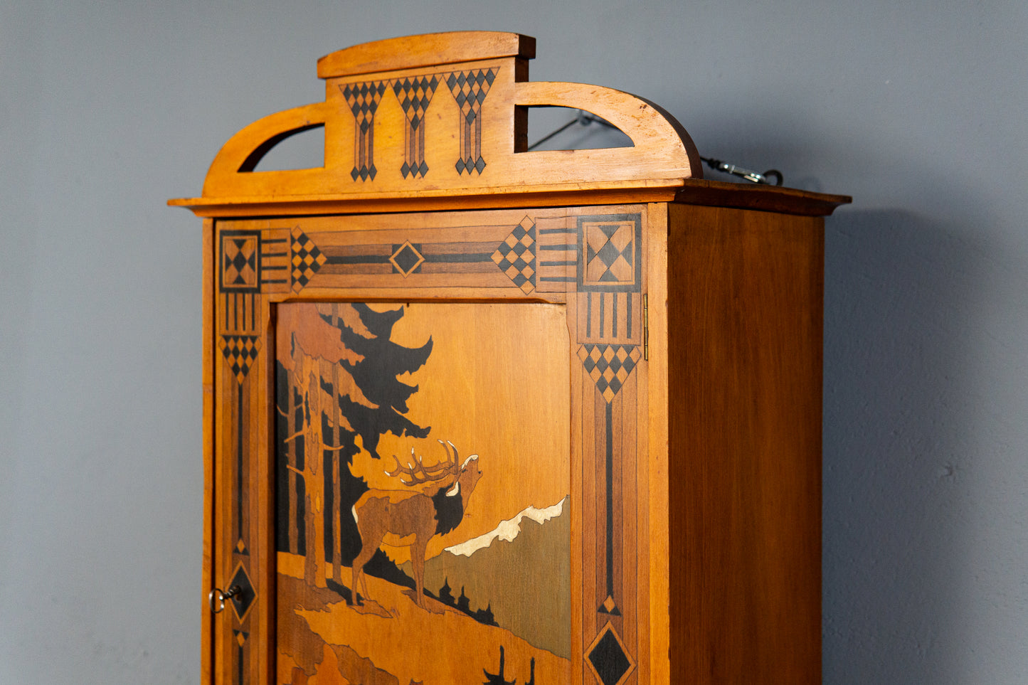 Jugendstil Wandschrank Regal Kommode Vintage Alt Antik MÖBLINGER 2411_2001