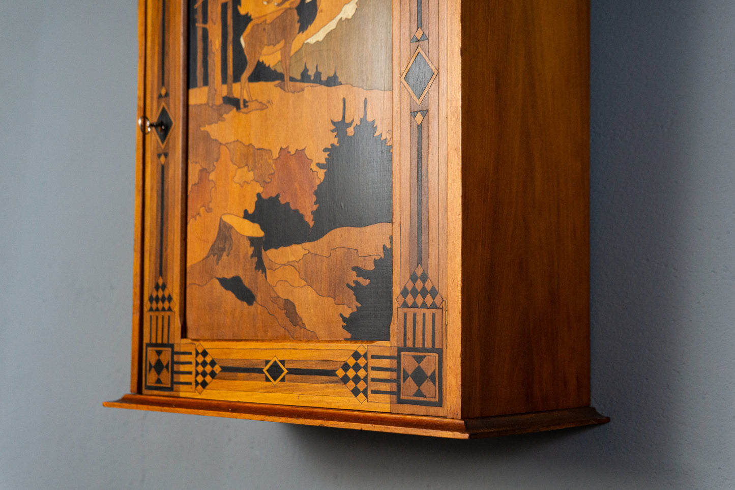 Jugendstil Wandschrank Regal Kommode Vintage Alt Antik MÖBLINGER 2411_2001