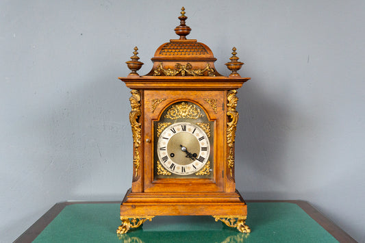Kaminuhr Tischuhr Junghans Uhr Clock Buffet Alt Antik MÖBLINGER 2411_2605