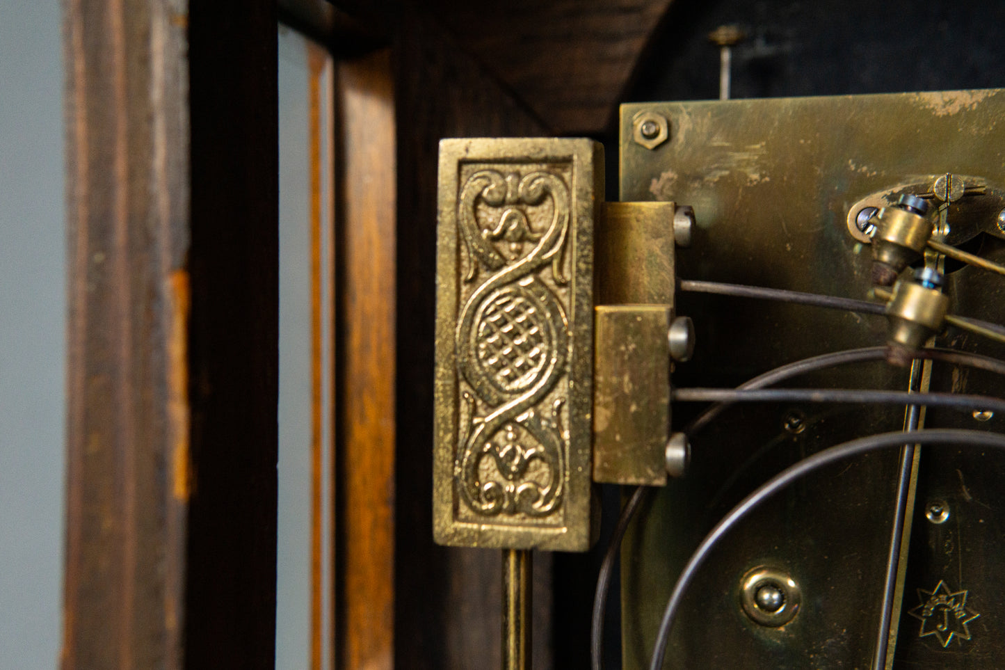 Kaminuhr Tischuhr Junghans Uhr Clock Buffet Alt Antik MÖBLINGER 2411_2605