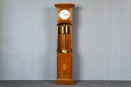 Gustav Becker Antik Standuhr Jugendstil Clock Alt Vintage MÖBLINGER 2412_0412