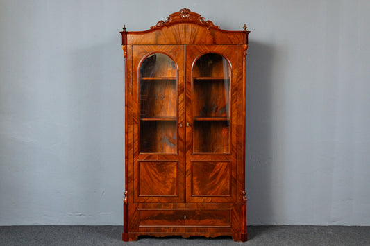 restaur. Vitrine Bücherschrank Antik Schrank Regal Alt MÖBLINGER 2412_0413