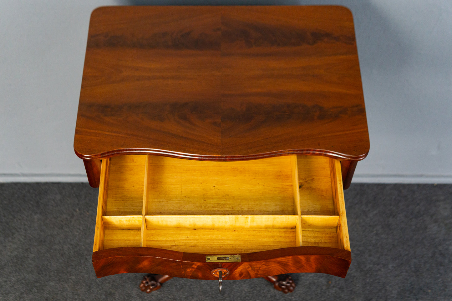 restau. Biedermeier Nähtisch Tisch Kommode Sekretär Antik MÖBLINGER 2412_0507