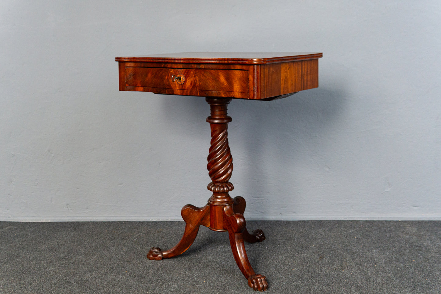 restau. Biedermeier Nähtisch Tisch Kommode Sekretär Antik MÖBLINGER 2412_0507