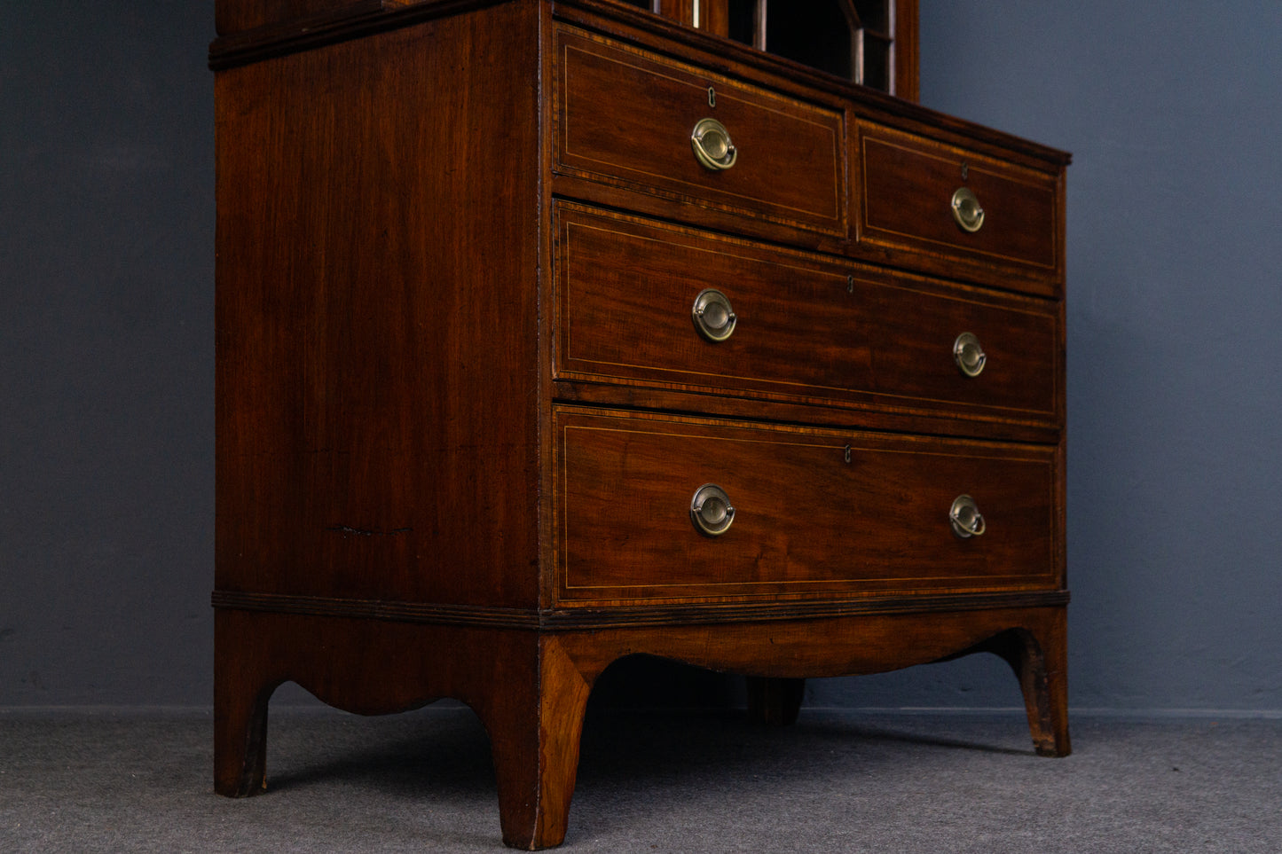 Schrank Vitrine Anrichte Buffet Kommode Regal Alt Antik 2402_1502