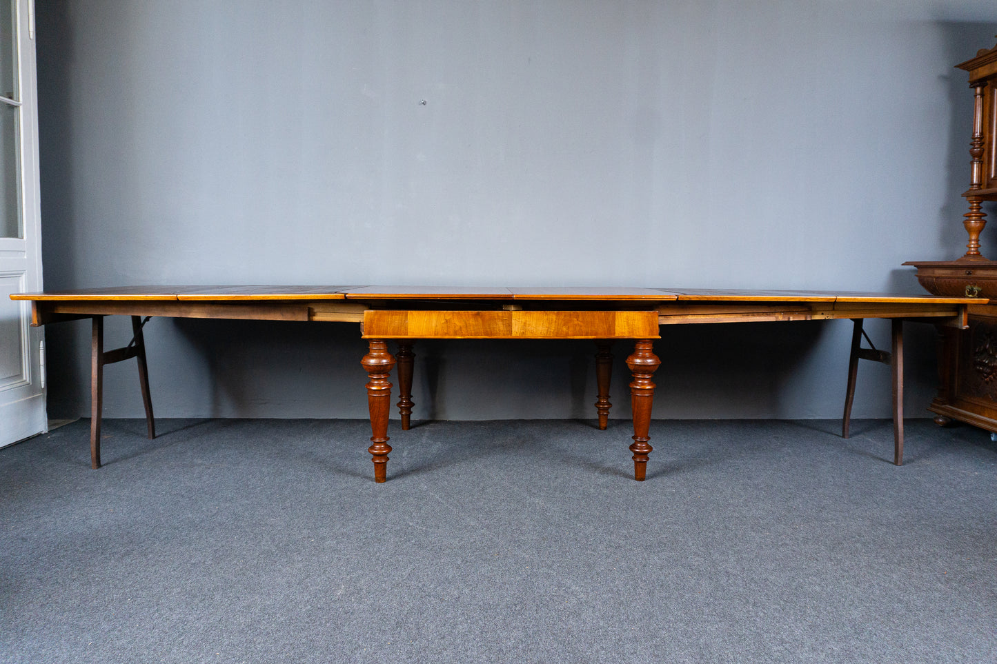 restau. Antiker Kulissentisch Tisch Table Tafel Stuhl Alt MÖBLINGER 2412_1106