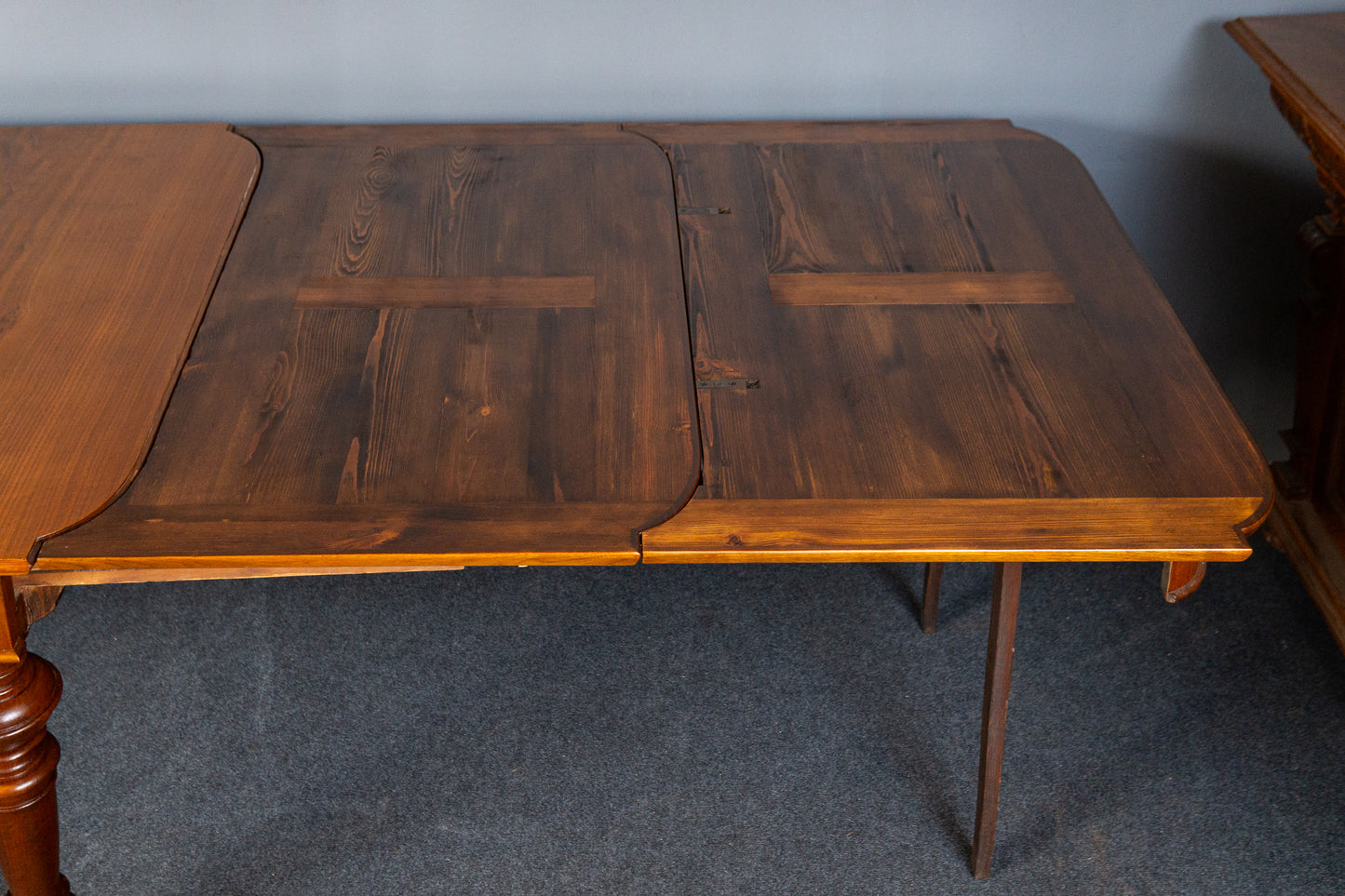 restau. Antiker Kulissentisch Tisch Table Tafel Stuhl Alt MÖBLINGER 2412_1106