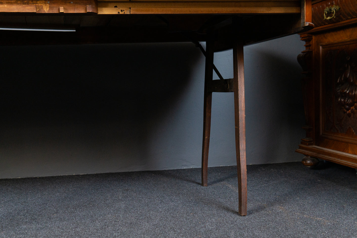 restau. Antiker Kulissentisch Tisch Table Tafel Stuhl Alt MÖBLINGER 2412_1106