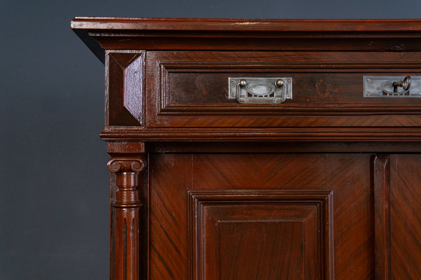Vintage Antik Vertiko Schrank Buffet Regal Kommode Alt 2402_2902
