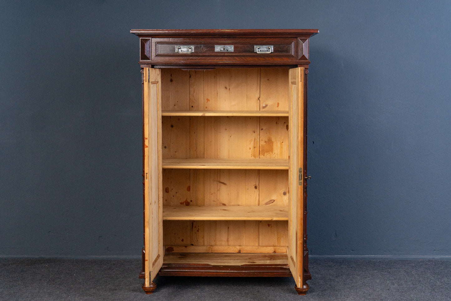 Vintage Antik Vertiko Schrank Buffet Regal Kommode Alt 2402_2902