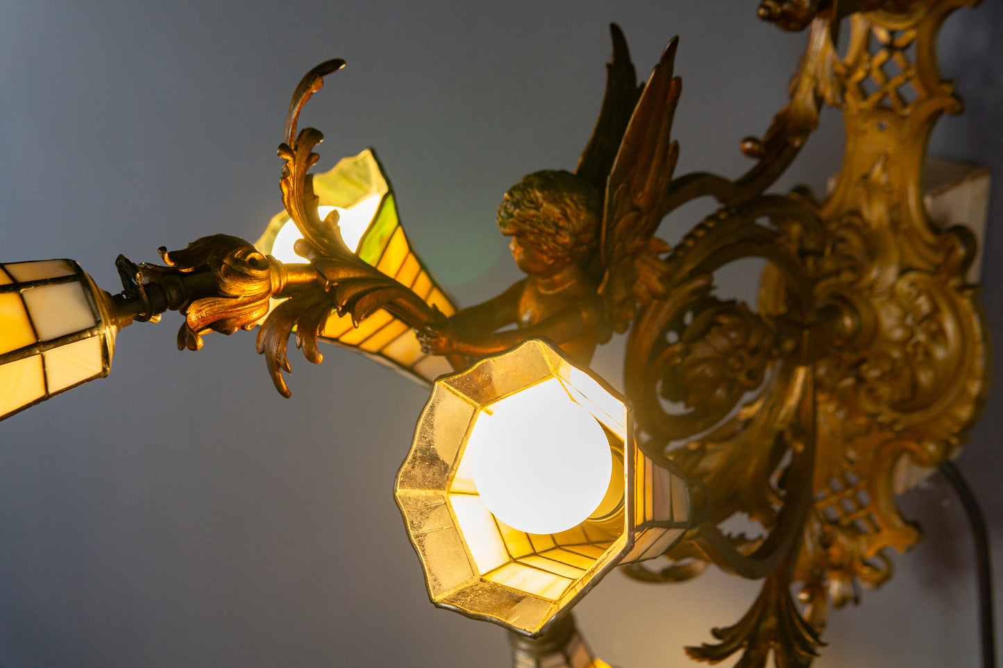 Antik Wandlampe Vintage Leuchte Licht Historismus Alt MÖBLINGER 2412_1205