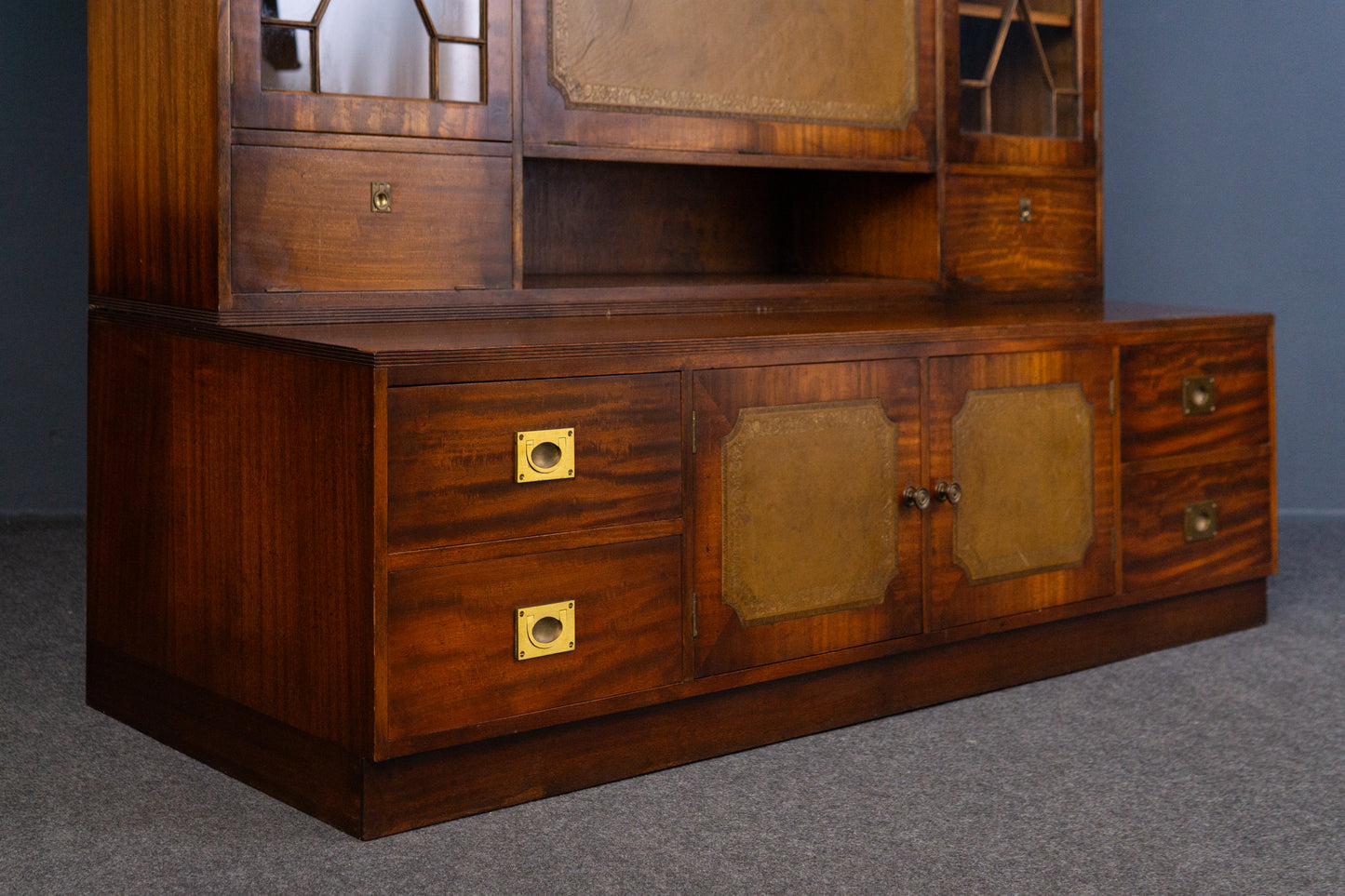 Vintage Schrank Vitrine Bibliothek Buffet Regal Alt Antik 2403_1101