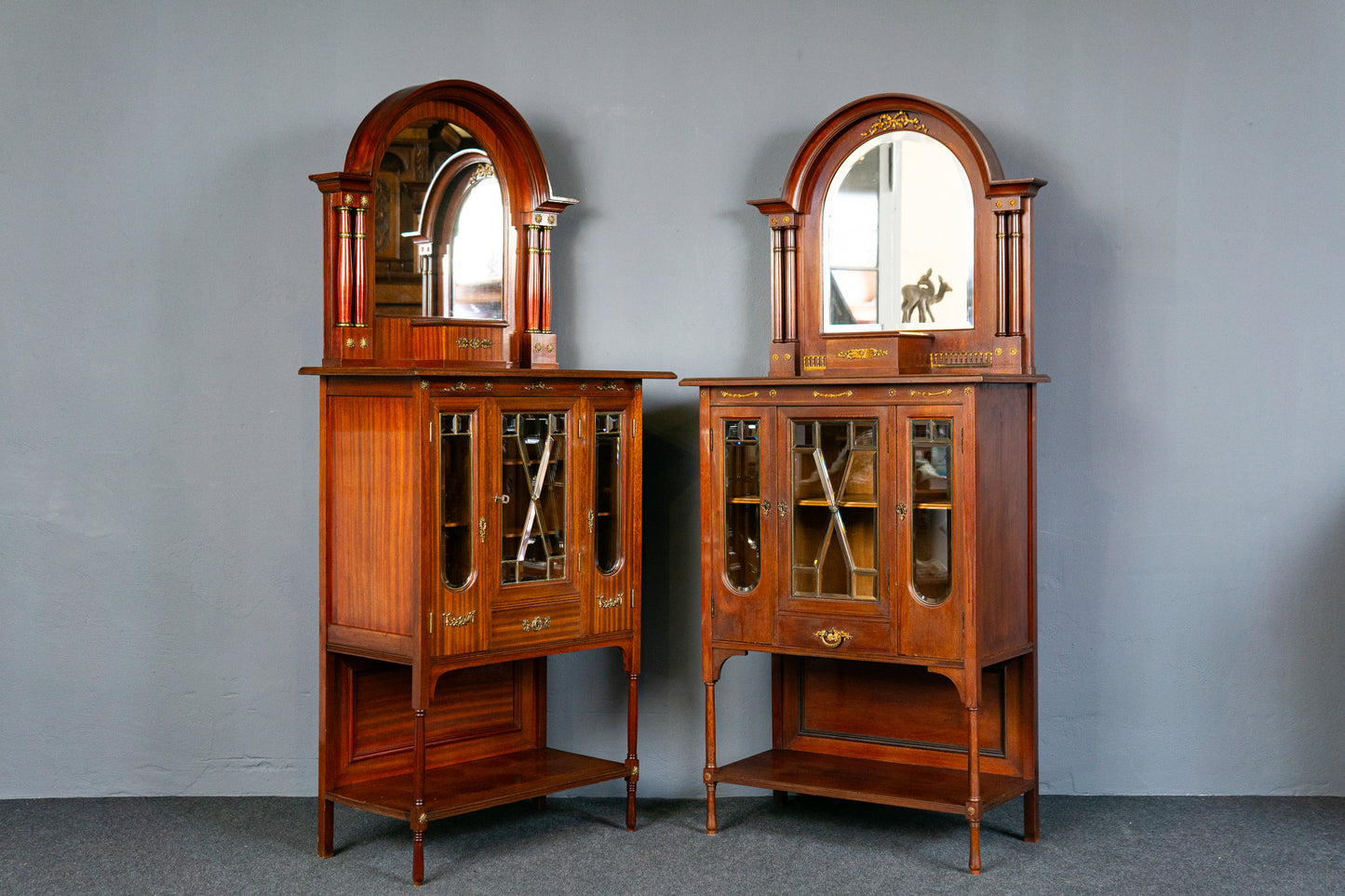 Antik Buffet Schrank Regal Vertiko Vintage Kommode Regal MÖBLINGER 2412_1804