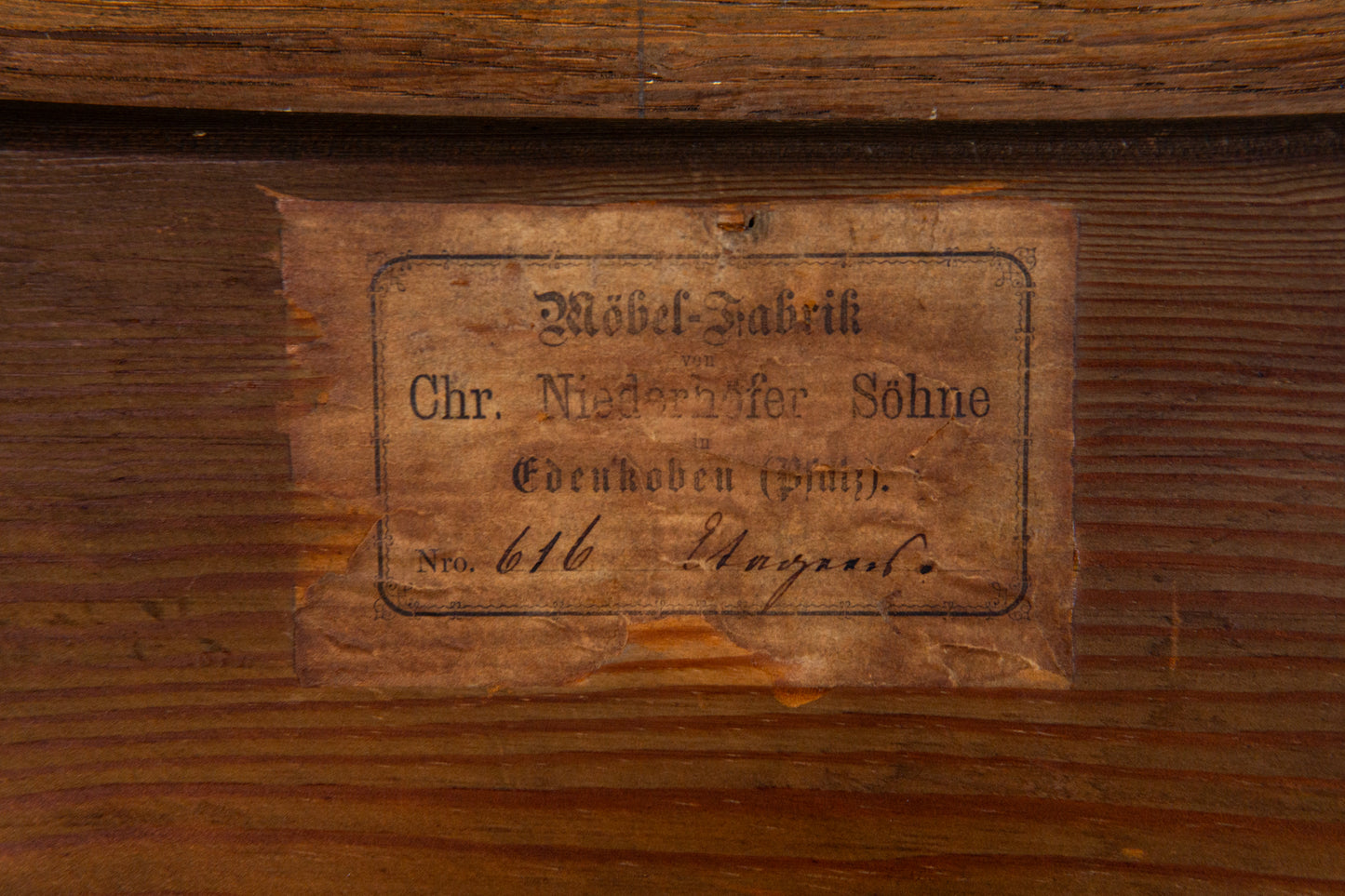 Antik Chr. Niederhöfer Vertiko Kommode Schrank Buffet Alt 2404_1502