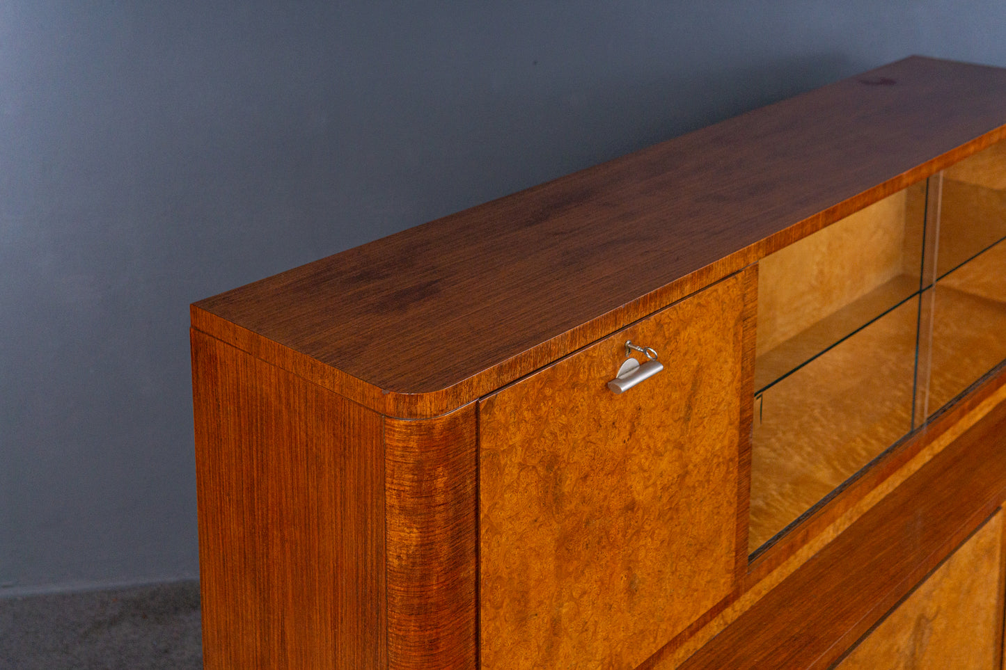 Art Deco Sideboard Schrank Regal Vitrine Alt Vintage 2404_2902