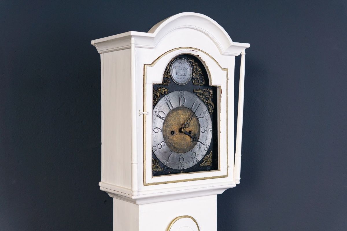 Standuhr Clock Zeit Time Wohnzimmer Uhr Kasten Antik Alt 2308_2401