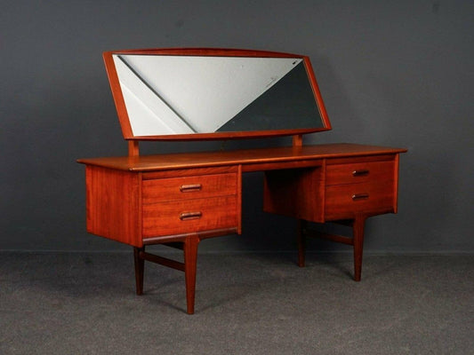 Spiegel-Kommode Midcentury Teak Tisch Alt Vintage 2102_2211