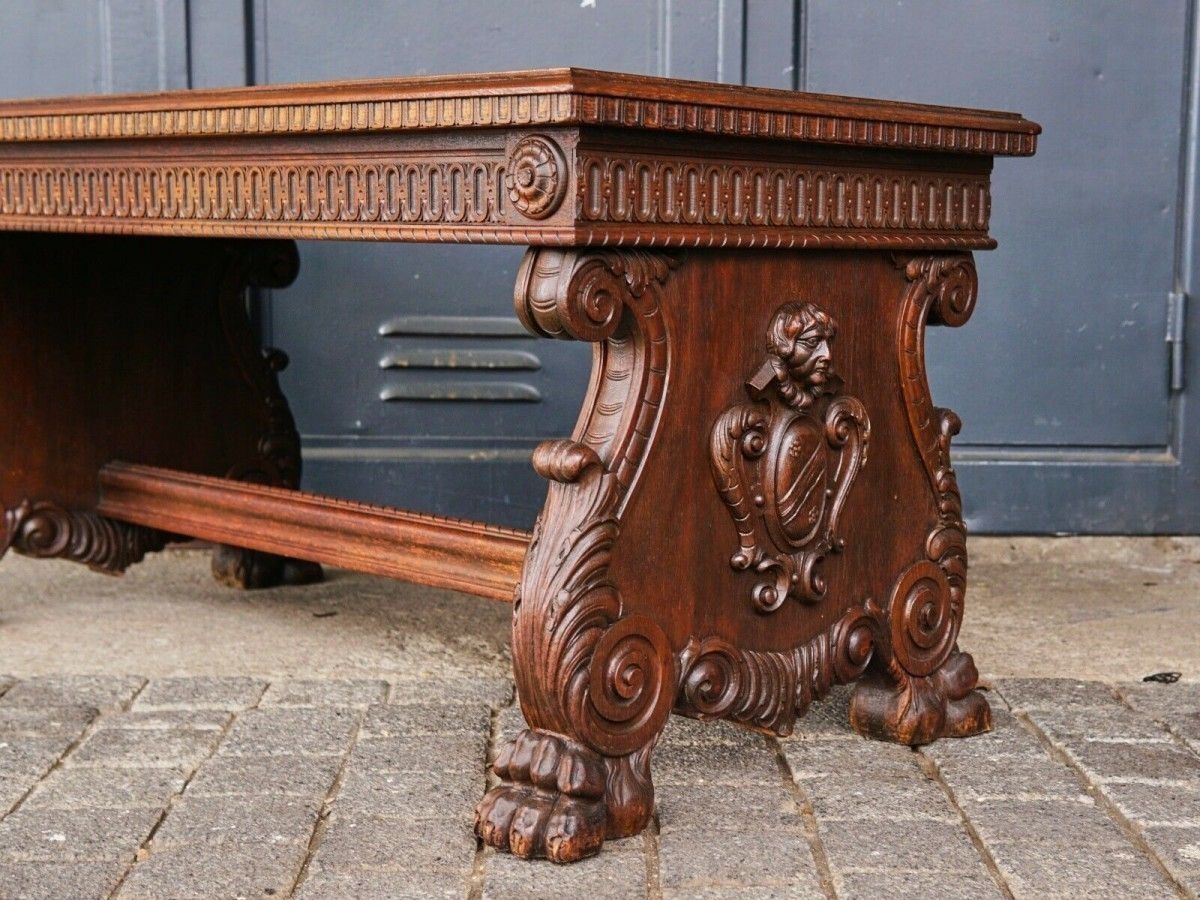 Schreibtisch Wangenschreibtisch  Desk Sekretär Büro Tisch 2104_1402