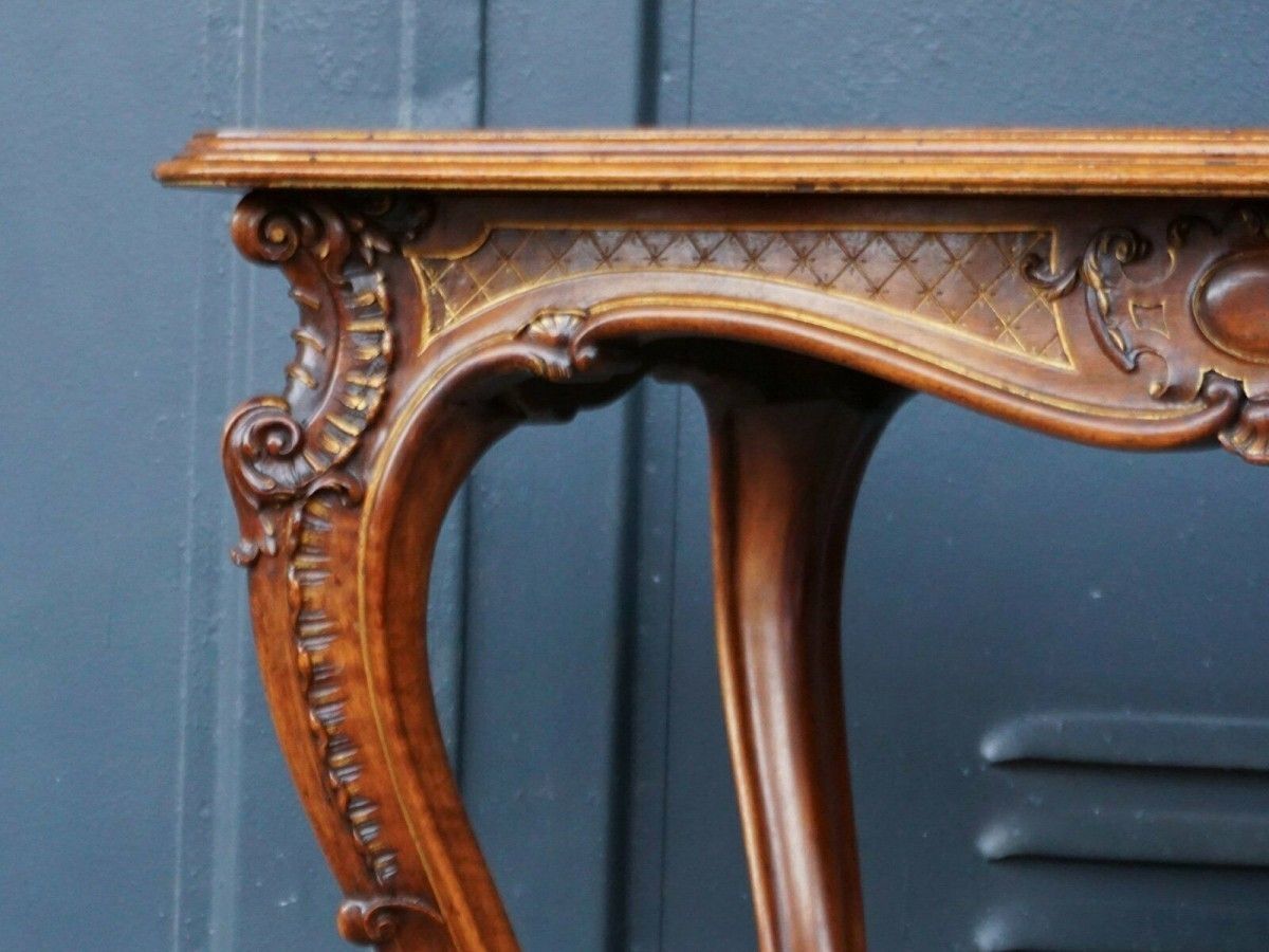 Tisch Wiener Barock Schreibtisch Nussbaum Alt Antik