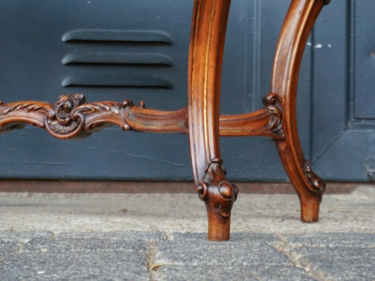 Tisch Wiener Barock Schreibtisch Nussbaum Alt Antik