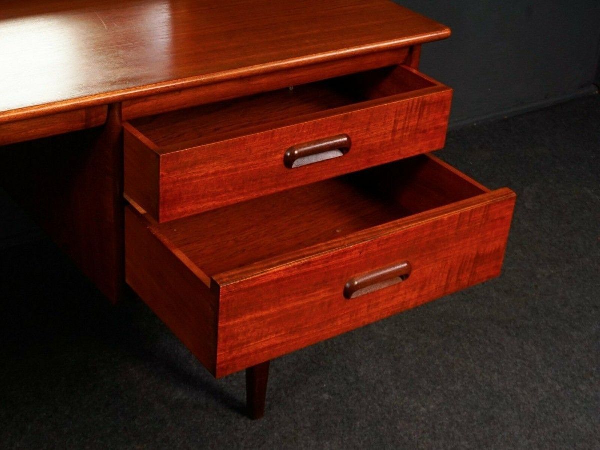 Spiegel-Kommode Midcentury Teak Tisch Alt Vintage 2102_2211
