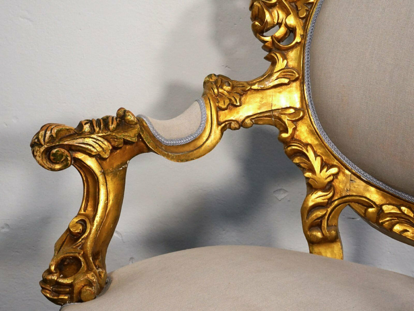 Thronsessel Sessel Couch Sofa Hochzeit Gold Alt Antik 2000_0038