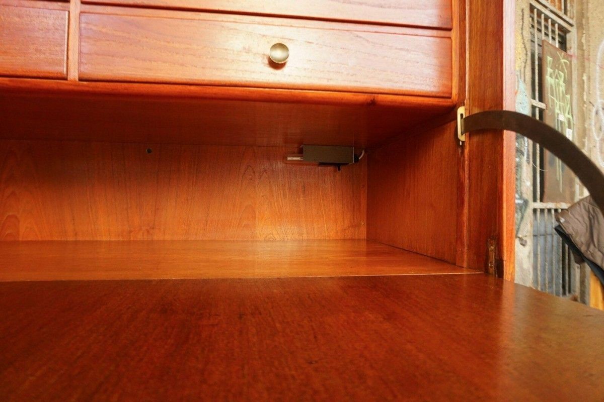 Sekretär Midcentury Anrichte Highboard Teak Alt Vintage 2103_0103