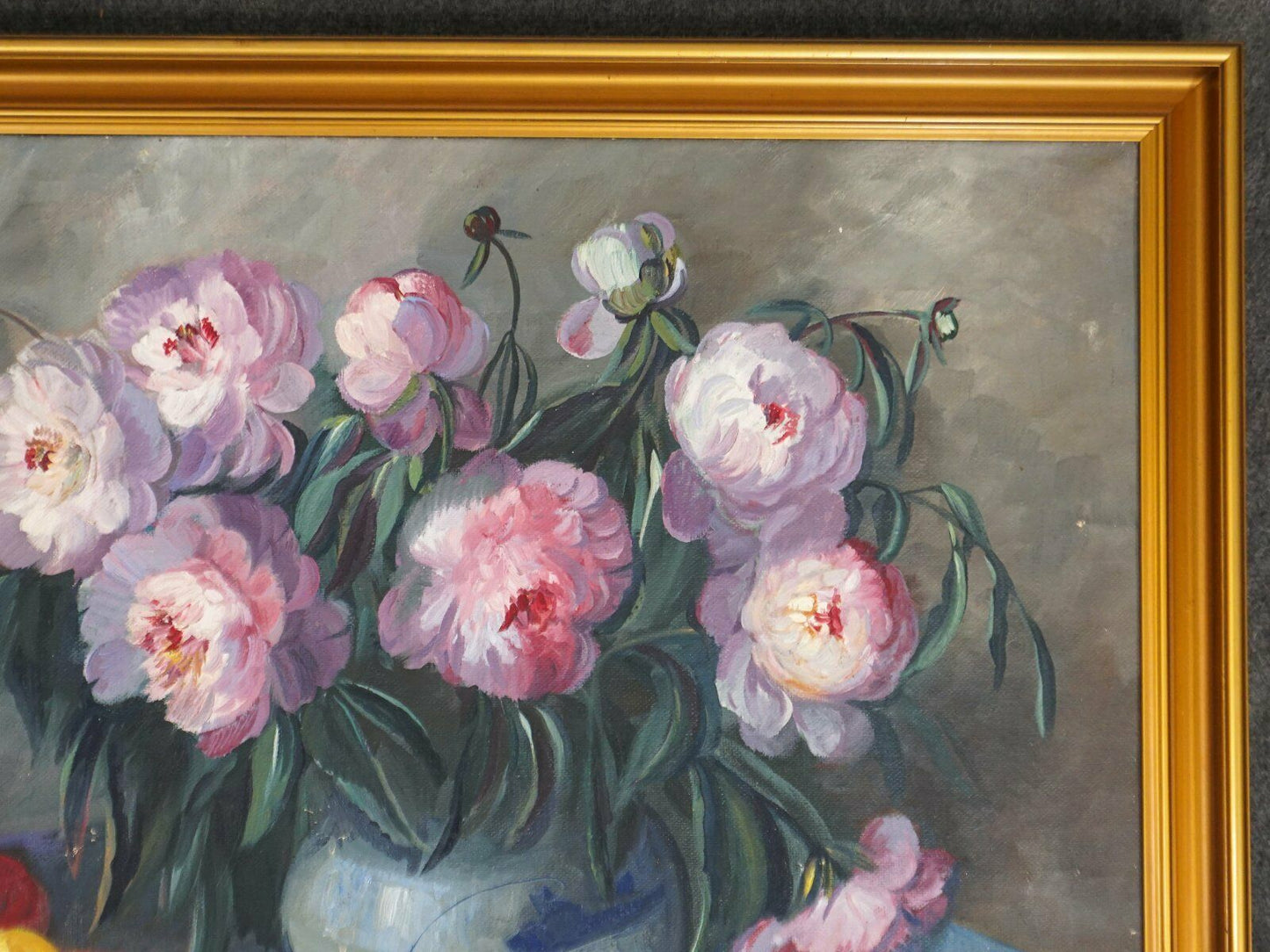 Ölgemälde J.B.Debois Stillleben Blumen Bild Alt Antik 2000_0030