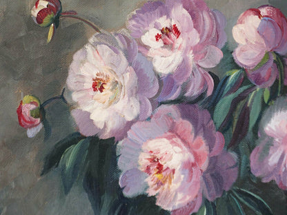 Ölgemälde J.B.Debois Stillleben Blumen Bild Alt Antik 2000_0030