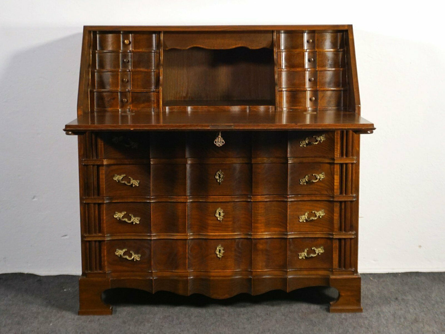 Schrägklappensekretär Barockstil Schreibtisch Alt Antik 2000_0015