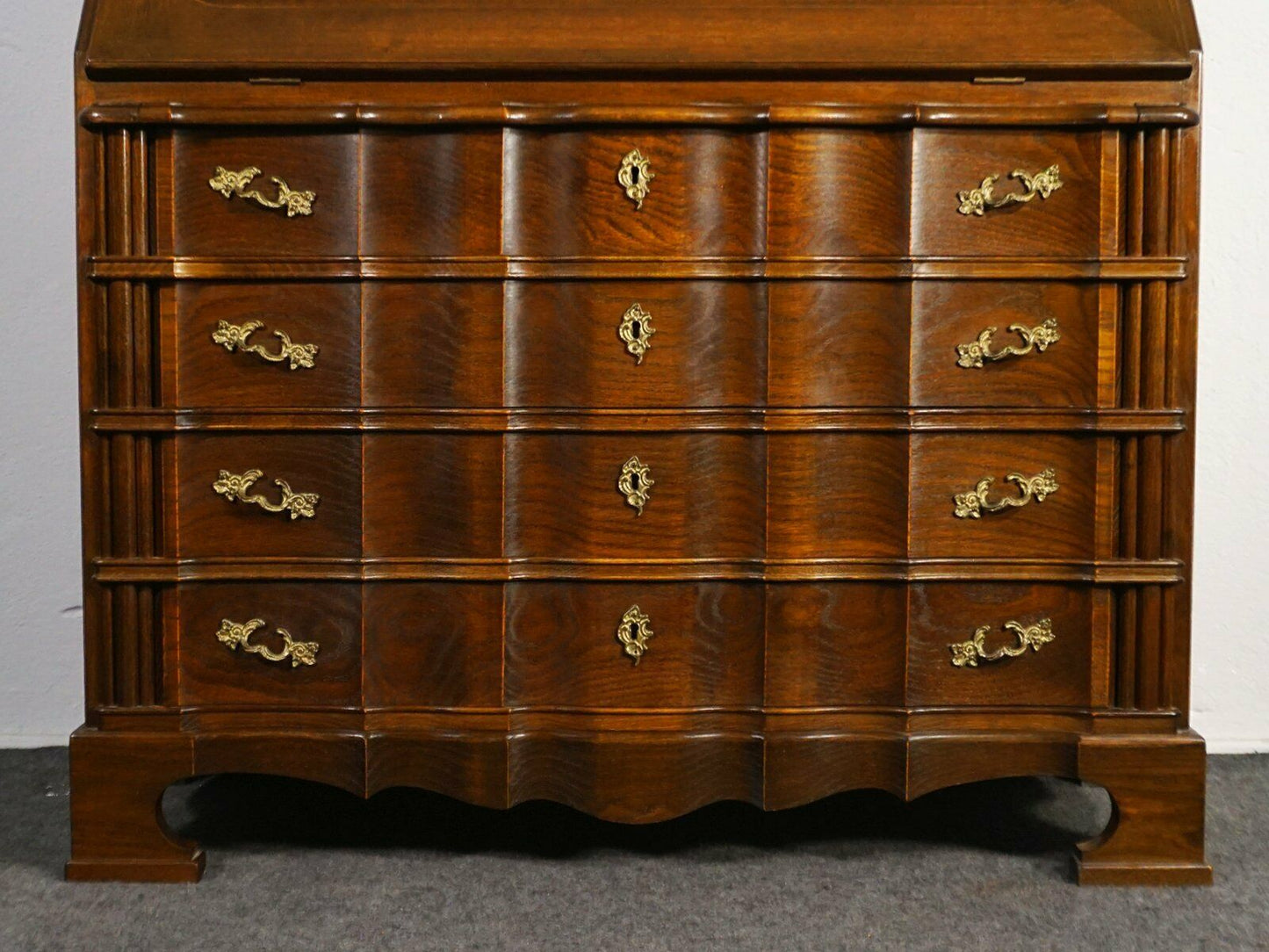 Schrägklappensekretär Barockstil Schreibtisch Alt Antik 2000_0015