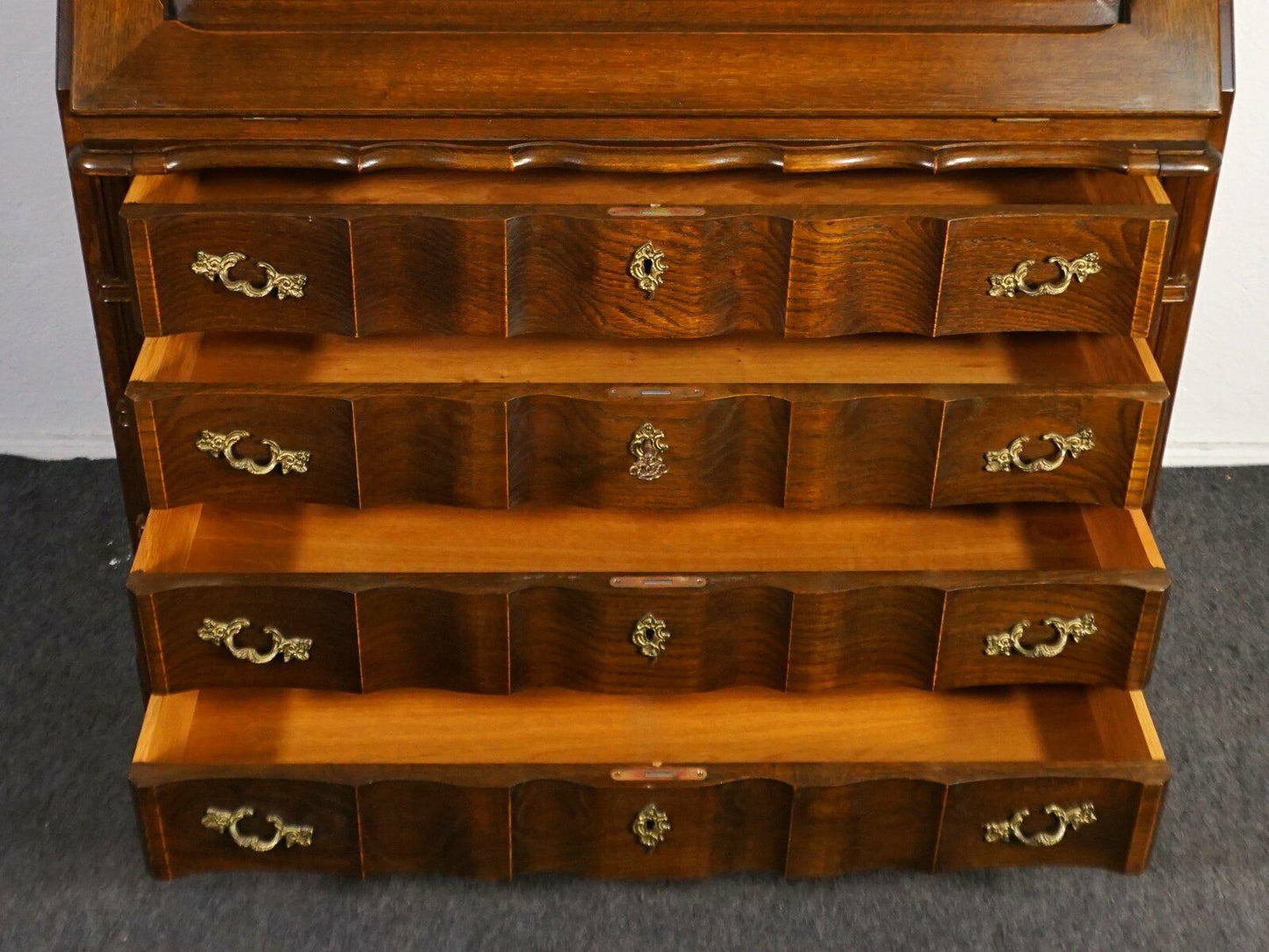 Schrägklappensekretär Barockstil Schreibtisch Alt Antik 2000_0015