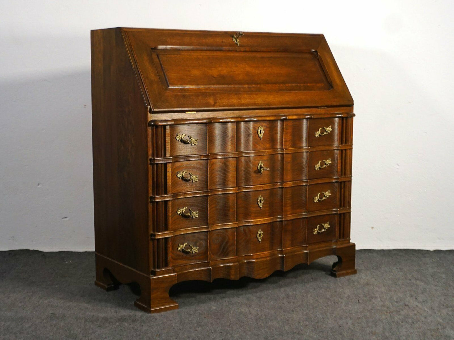 Schrägklappensekretär Barockstil Schreibtisch Alt Antik 2000_0015