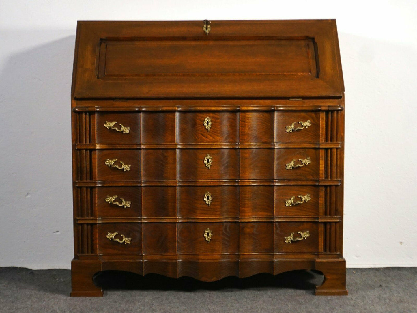 Schrägklappensekretär Barockstil Schreibtisch Alt Antik 2000_0015