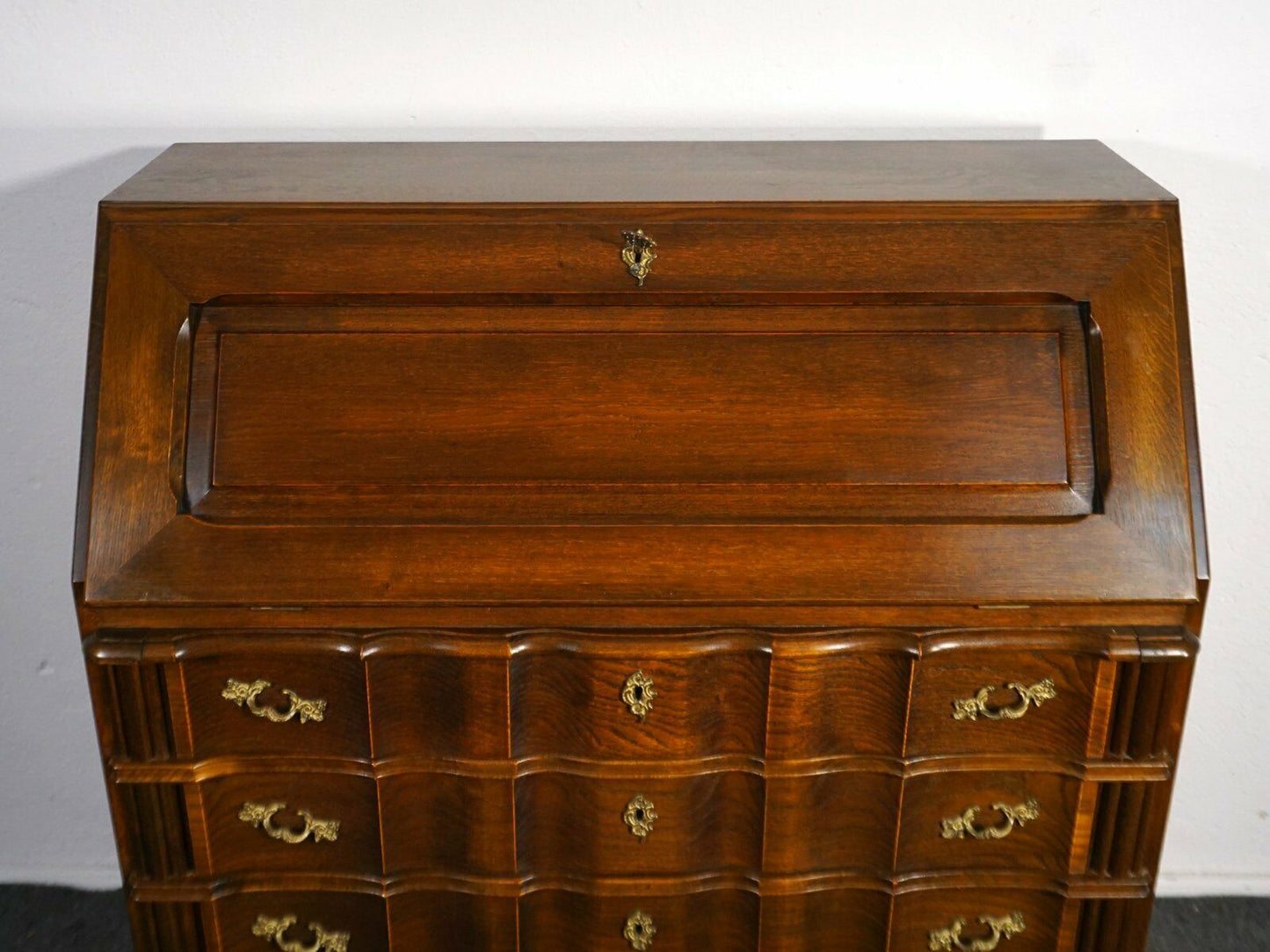 Schrägklappensekretär Barockstil Schreibtisch Alt Antik 2000_0015