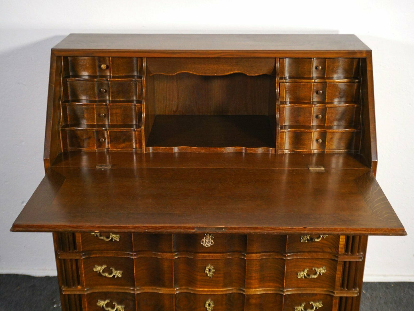Schrägklappensekretär Barockstil Schreibtisch Alt Antik 2000_0015