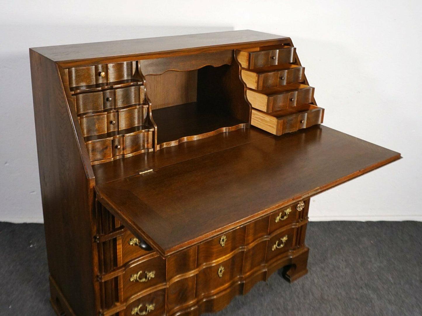Schrägklappensekretär Barockstil Schreibtisch Alt Antik 2000_0015