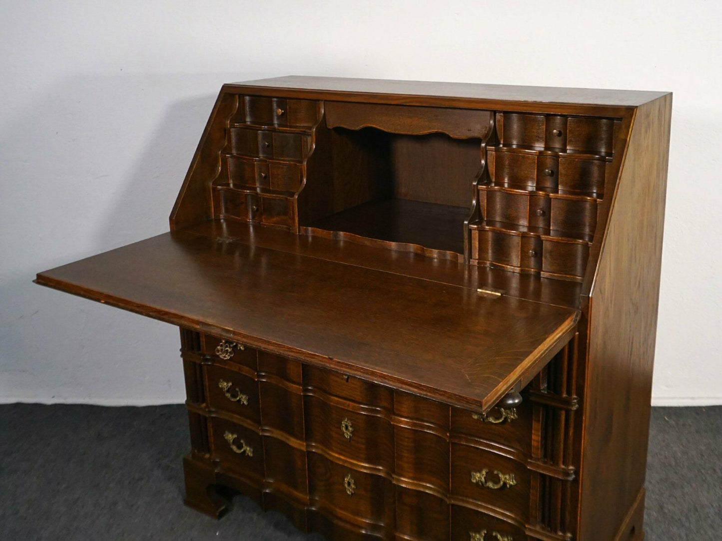 Schrägklappensekretär Barockstil Schreibtisch Alt Antik 2000_0015
