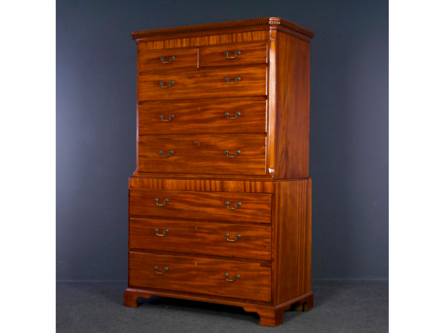 Englische Aufsatzkommode Kommode Tallboy Alt Antik 2000_0076