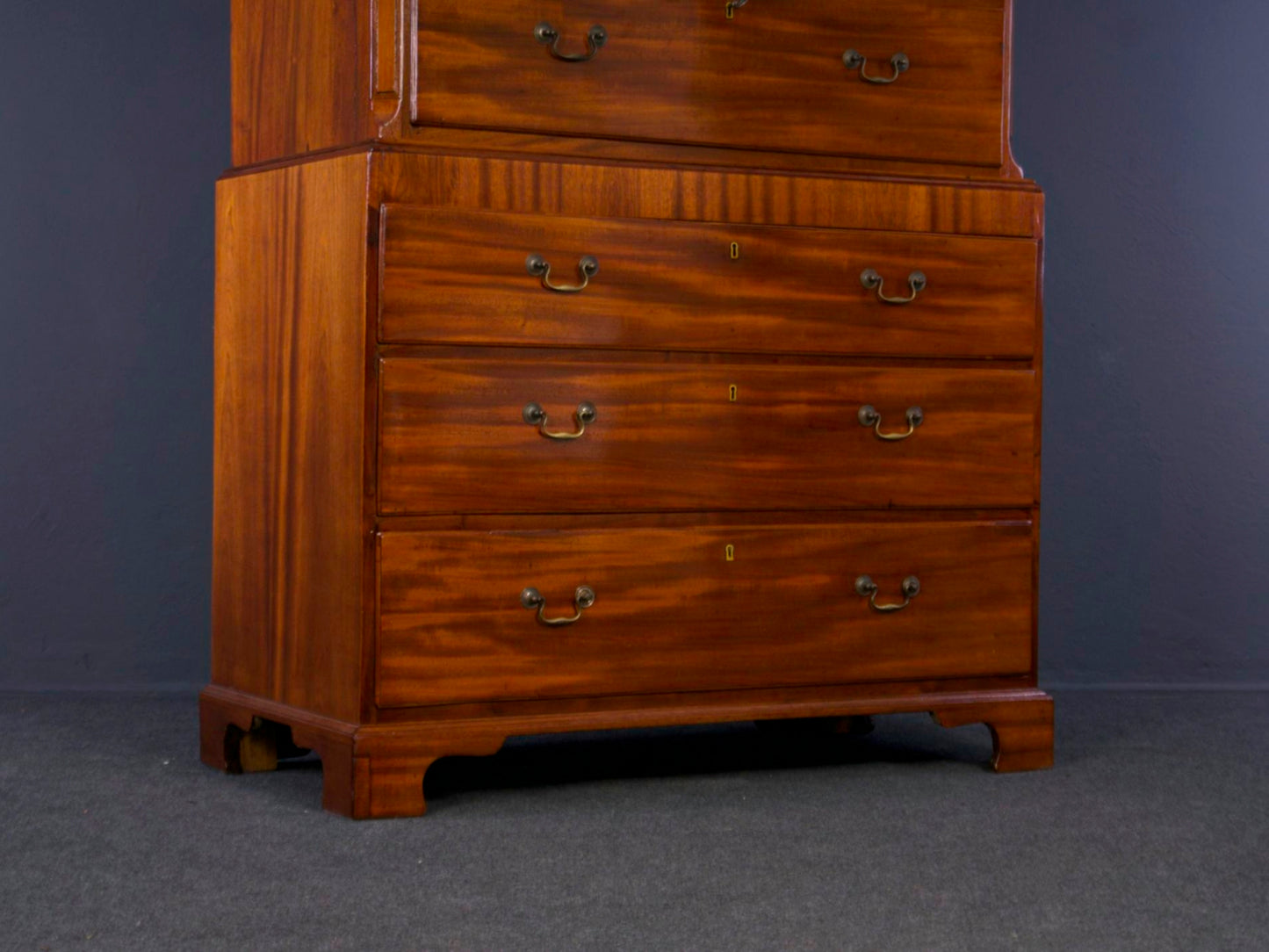 Englische Aufsatzkommode Kommode Tallboy Alt Antik 2000_0076