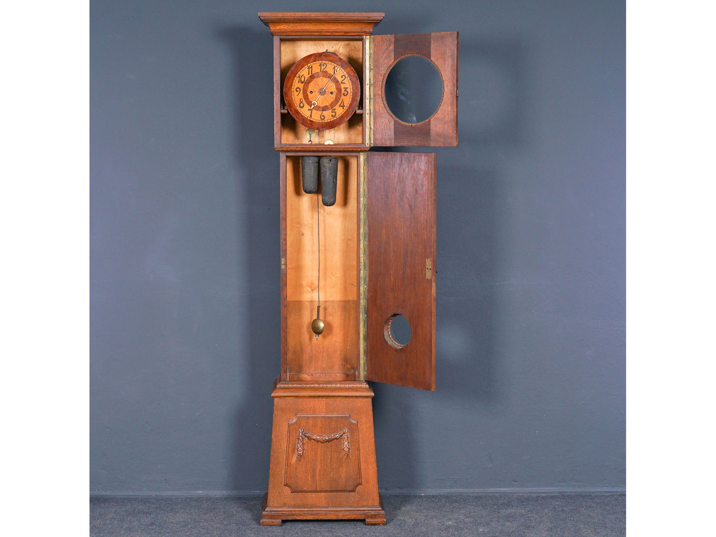 Uhr Standuhr Uhrenkasten Gehäuse Clock Jugendstil Antik 2104_1907