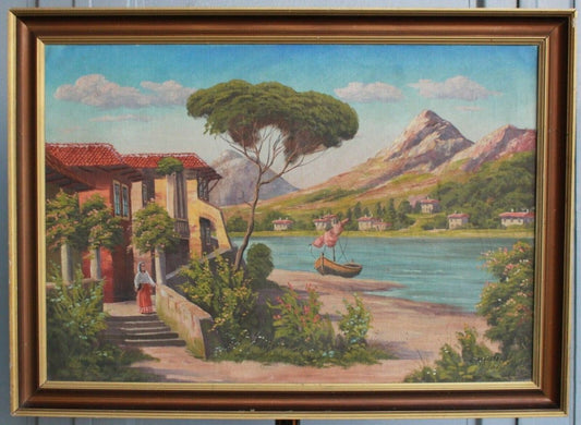 Ölgemälde signiert: "Gabini", südländische Landschaft  2000_0018