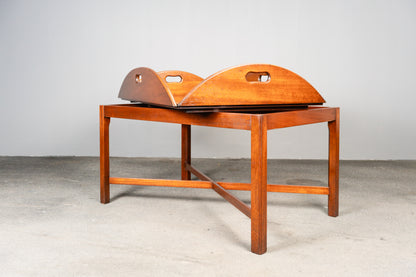 Butlers Tray im Englischen Stil, 2.Hälfte des 20.Jahrhunderts - Beistelltisch Tisch Sidetable Tabletttisch Alt Antik MÖBLINGER