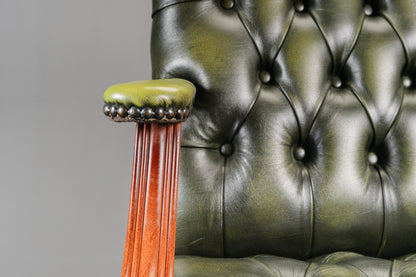 Armlehnensessel im Chesterfield Stil - Ledersessel Stuhl Chair Englischer Stil Lounge Clubsessel Alt Vintage MÖBLINGER